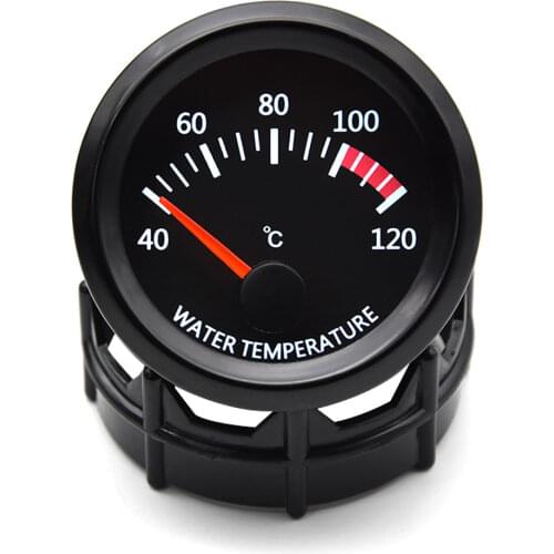 52MM Gauge Water Temperature Gauge for Car Truck Water Temperature Sensor 40~120 Celsius Centigrade Temperature Vehicle Meter