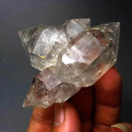 96g Elestial Skeletal Herkimer Quartz DT - crystals and stones healing Mineral specimen Home Decor feng shui decoration G0016