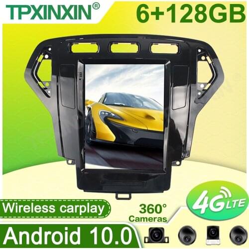Android 10 inch vertical Tesla style car gps radio Bluetooth navigation player for Ford Mondeo 2007-2010