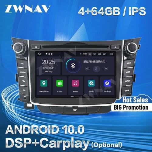Carplay For Hyundai I30 Elantra GT 2012 2013 2014 2015 2016 2017 2018 Android Player GPS Unit Auto Audio Stereo Radio Recorder