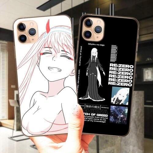 Zero Two Darling FranXX Anime Phone Case For iPhone 11 12 Pro XS Max X XR 6S 7 8 Plus 5S SE 2020 12Mini Coque Silicone Cover