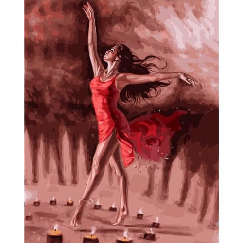 Home Decoration Wall Painting Factory Wholesale Accept Booking Ballet Painting By Numbers