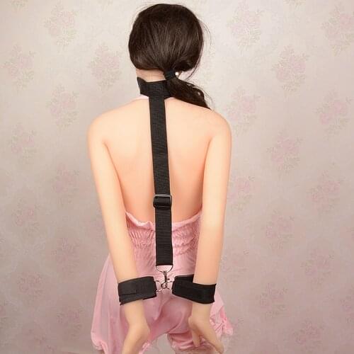 IKOKY Restraints Mouth Gag Ball Erotic Products With Hand Cuffs Oral Fixation Mouth Stuffed Sex Toys for Couples SM Bondage