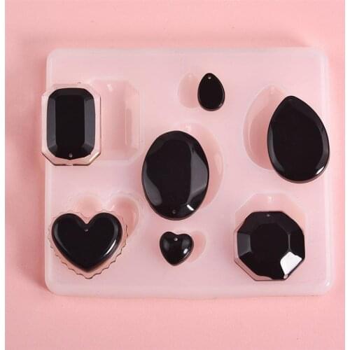 Round Heart Drop Pendant Silicone Mold Silicone Mold Resin Mold For DIY Necklace And Keychain Crystal Epoxy Resin Jewelry Making