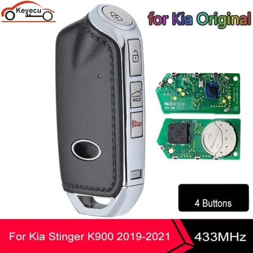KEYECU 433MHz 95440-J5000 95440-J6000 95440-J5010 TQ8-FOB-4F17 OEM Parts Smart Remote Key Fob for Kia K900 Stinger 2018-2021