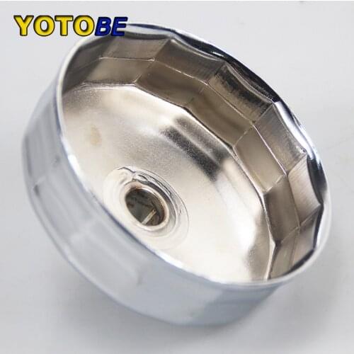 84mm Oil Filter Wrench Cap Housing Tool Remover 1/2" Square Drive Steel 14 Flutes Universal For MERCEDES-BENZ