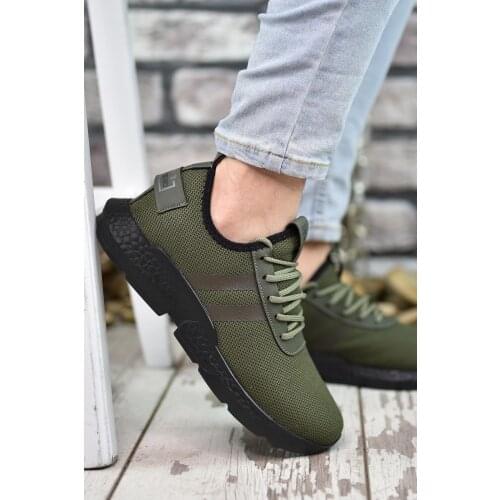 Riccon Khaki Black Men 'S Sneaker 00122051
