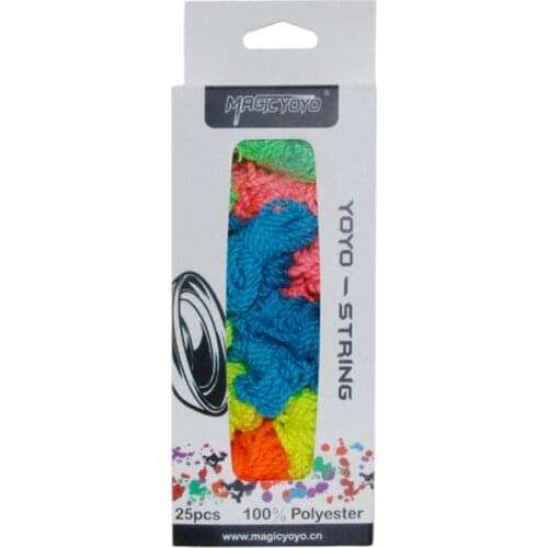 Magicyoyo 100% Polyester Professional Yoyo Strings For Responsive And Unresponsive Yoyos - Pack Of 25,Random Color