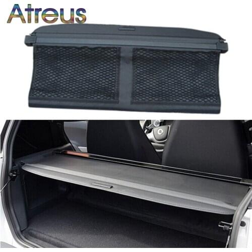 Trunk Parcel Shelf Cover for Smart Fortwo 2018 2017 2016 2015 2014 2013 - 2010 Retractable Rear Racks Spacer Curtain Accessories