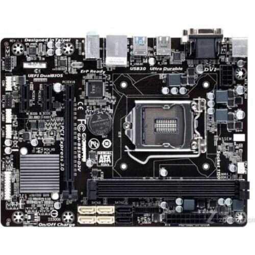 Desktop Motherboard for GIGABYTE GA-B85M-D2V B85 Socket LGA 1150 i3 i5 i7 DDR3 16G Micro-ATX UEFI BIOS Used Mainboard PC
