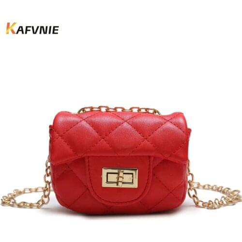 KAFVNIE Mini PU Children Handbag Girl Shoulder Bag Fashion Metal Bucket Kid Flap Bag Shiny Party Baby Purse Gift Bags 2018
