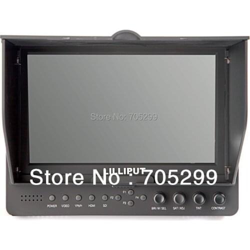 Lilliput 665 7" On camera Monitor HD field dslr monitor HDMI monitor w/HDMI Composite YPbPr in for 5D2/5D3/7D/D800