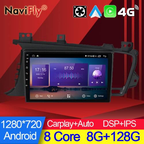 NaviFly New 6GB+128GB DSP QLED 1280*720 Android 10.0 Car Multimedia Player Navigation GPS For KIA K5 Optima 3 TF 2010 - 2015
