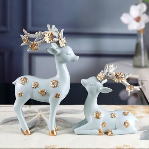 Deer TV cabinet home furnishings wine cabinet decorations living room lovely small furnishings North modern resin crafts