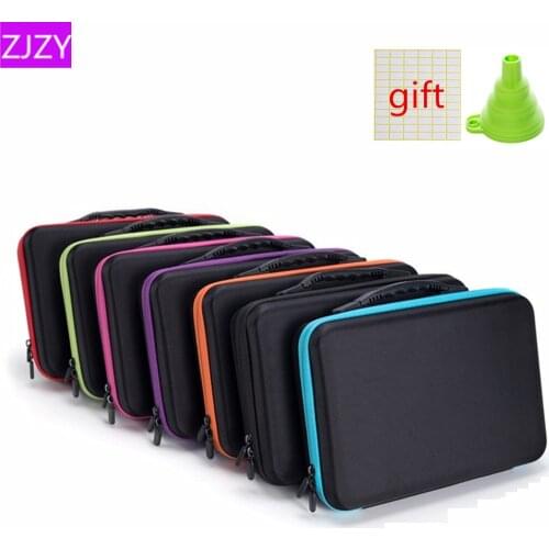 60Bottles Diamond Painting Box Container Storage Full Square Carry Case Holder Storage Hand Bag Zipper Design Shockproof Durable