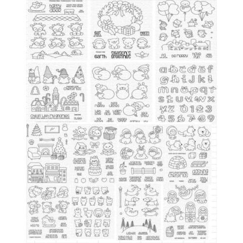 Small animals transparent Clear Silicone Stamp/Seal for DIY scrapbooking/photo album Decorative clear stamp sheets B0681