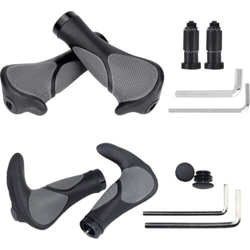 E56D Handlebar Grips Soft Rubber Bicycle MTB BMX Road Bike Handlebar End Grips