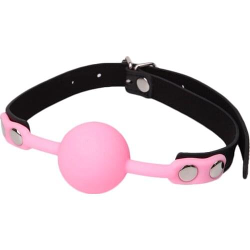 Silicone Sexy Ball Gag Slave Harness Bondage BDSM Fetish Mouth Restraints Toy