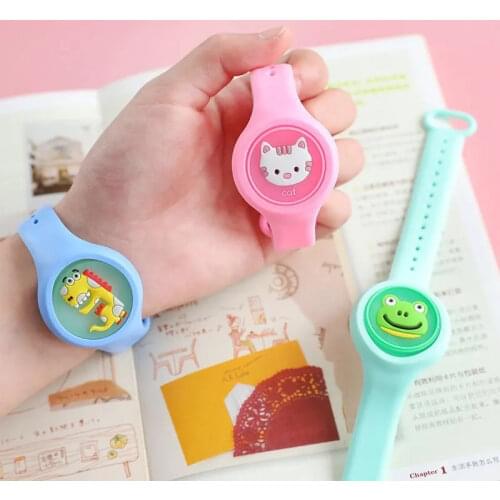 Lightweight Childrens Mosquito Repellent Watch Luminous Mosquito Repellent Safe Non-Toxic Cartoon Bracelet Dropship CSV