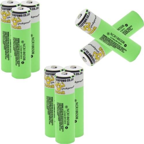 YECKPOWO NCR18650B battery li-ion 18650 batteries ion akkumulator 3400mah 3.7v 18650 charger 4 slots Moscow Warehouse fast ship