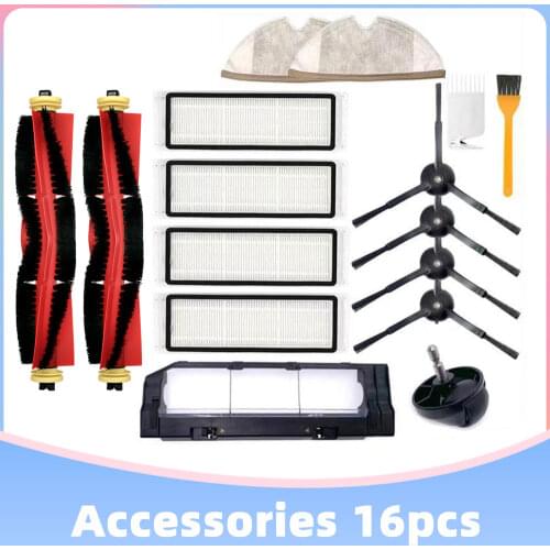 For Xiaomi Roborock S5 Max Vacuum Cleaner Spare Parts Main Brushes Washable HEPA Filter Mop Cloth Brush Cover Front Castor Wheel