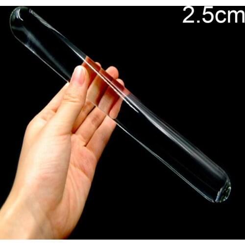 Female Masturbation Huge Faux Crystal Glass Butt Plug Dildo Rod Massage Stick perfect gift for yourself or your lover