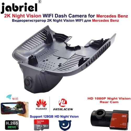 2K 1080P Wifi 24H Car Dvr Dash Cam for Mercedes A Class w177 CLA w118 for Mercedes B Class w247 for Mercedes AMG A35 CLA35 A200
