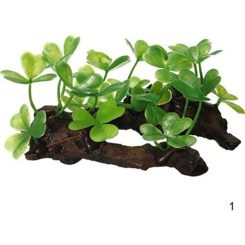 Artificial Aquarium Plant Decor Fish Tank Submersible Grass Ornament GQ