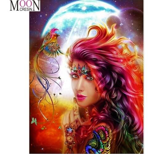 Beauty 5D Diy Diamond Painting Peacock fairy Diamond Mosaic Full Square Round Drill Diamond Embroidery Cross Stitch Rhinestones