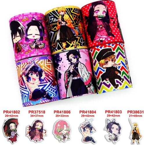 Printed Satin Grosgrain Ribbons DIY Sewing Accessory Gift Wrap Ribbon for Christmas Wedding Decor 38494