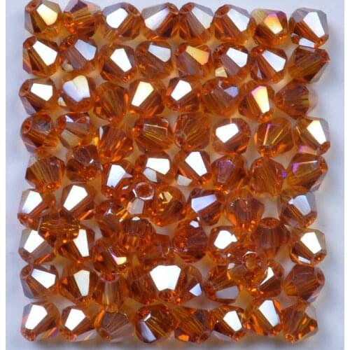 100pcs 4mm Bicone Austria Crystal Beads charm Glass Beads Loose Spacer Bead for DIY Jewelry Making