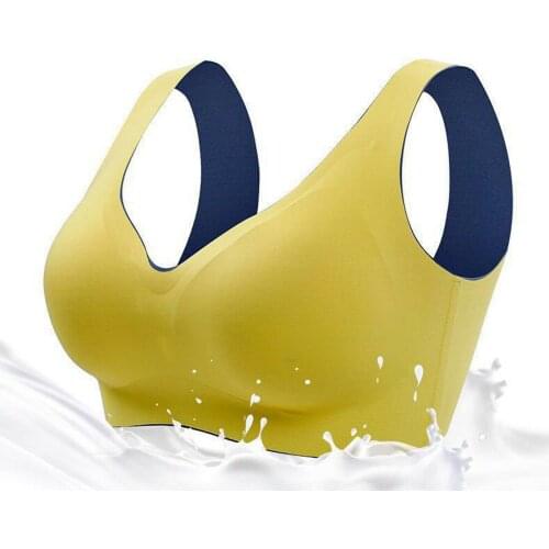 Vgplay Seamless Padded Back Closure Push Up One- piece New Women Bra Smooth Wireless Solid Colorful Non-adjusted Straps Ladies