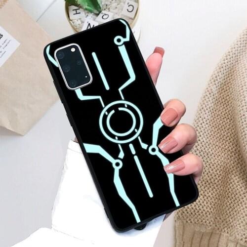 Tron Inspired Design pattern soft TPU border phone case for Samsung Galaxy S Galaxy A and Note case