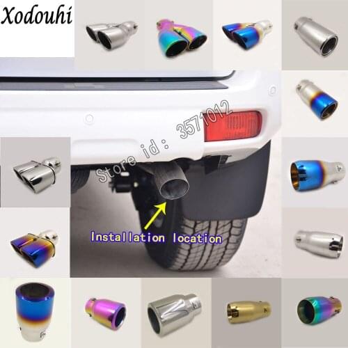 For Toyota Prado FJ150 2010 2011-2018 car cover muffler exterior back pipe dedicate exhaust tip tail outlet ornament vent 1pcs