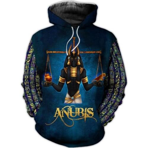 Ancient Egypt Anubis 3D Jacket Men/Women Harajuku Hoodie Unisex Casual Streetwear Sweatshirt Pullover Sudadera Hombre SD259