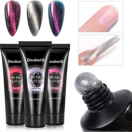 15ml Laser Cat Eyes 3D Nail Gel Polish Soak Off Semi Permanent Varnish Long Lasting Quick Dry Led UV Nail Art Gel Lacquer