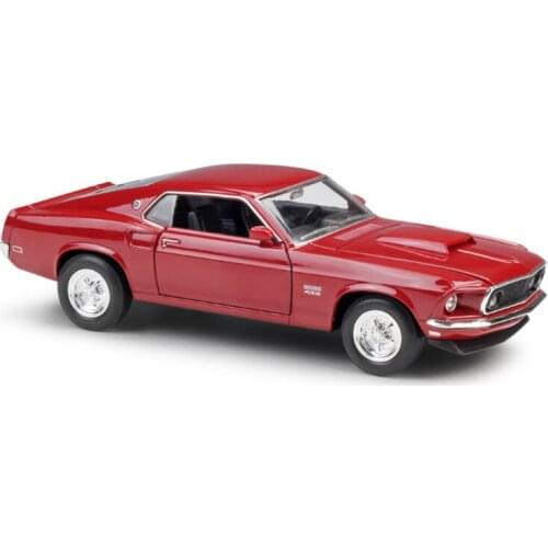 Diecast Alloy Model 1/24 Metal Classic 1967 Ford Mustang Car Boss 429 Model Toys Adult Kids Fans Collectible Gifts