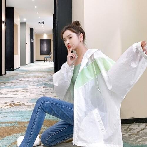 GOOHOJIO 2021 Summer New Breathable Loose Clothing Women Outdoor Clothing Blouse for Ladies Anti-UV Sun Protection Female Tops