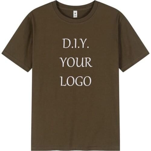 Men And Womens 100% Cotton Customize Embroidery T-shirt Designs High Quality Custom Plain Logo Printed Tshirt