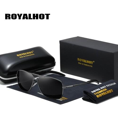 RoyalHot Men Women Polarized Aloy Square Frame Sunglasses Driving Sun Glasses Shades Oculos masculino Male 900173