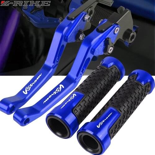 Motorcycle CNC Adjustable Foldable Brake Clutch Lever Handle Grips FOR SUZUKI DL650 DL1000 V-STROM VSTROM V STROM DL 1000 650