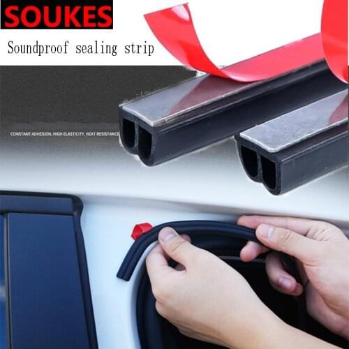 200cm Rubber Car Door Edge Trim Sealing Strip Sticker For Chevrolet Cruze Aveo Captiva Lacetti TRAX Sail Epica Lada Granta