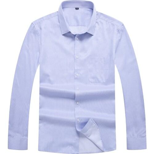 10XL 8XL 6XL 5XL autumn spring mens Striped casual shirts long sleeve cotton dress shirt men retro style camiseta masculina