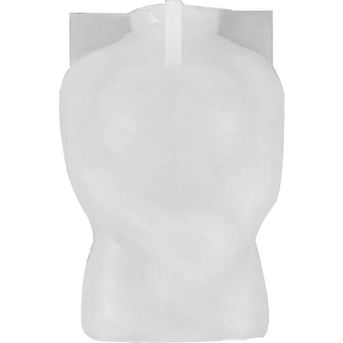 Human Body Silicone Mold DIY Simulation Portrait Shy Female Holding Hands Male Scented Plaster Candle Silicone Mold (opp)