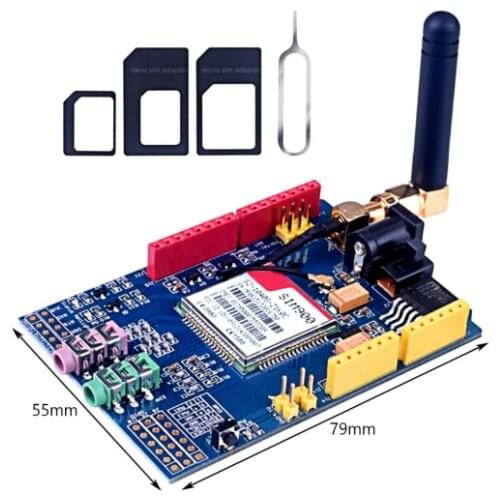 SIM900 GPRS/GSM Shield Development Board Quad-Band Module For Arduino Compatible