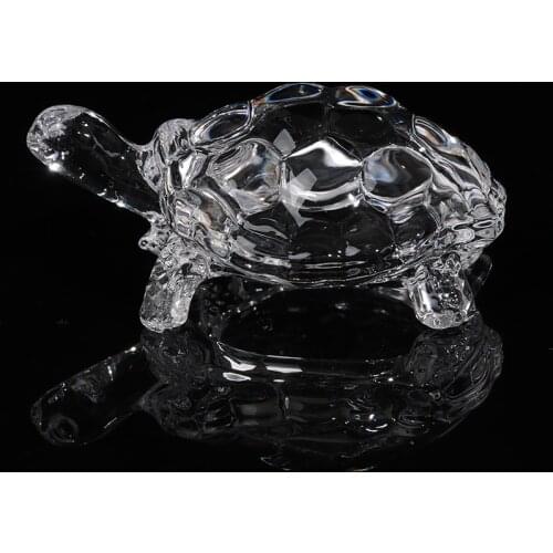 Glass Tortoise Ornament Home Decor Accessories Simulated Tortoise Desktop Decor