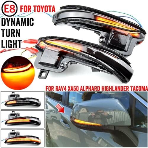 LED Dynamic Turn Signal Light Mirror Indicator For Toyota Alphard Tacoma Vellfire 16-19 RAV4 XA50 Highlander 2020 For Lexus LM