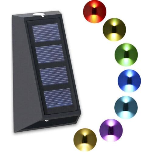 SZYOUMY RGB Or Dual White Solar Led Wash Wall Light Waterproof For Stairs Wall Garden