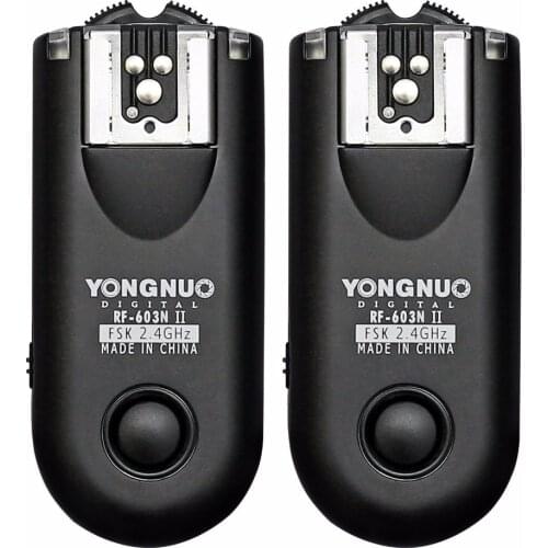 Yongnuo RF-603 II N3, RF603 II RF 603 II Flash Trigger 2 Transceivers for NIK D600 D90 D5000 D5100 D3100 D3200 D7000