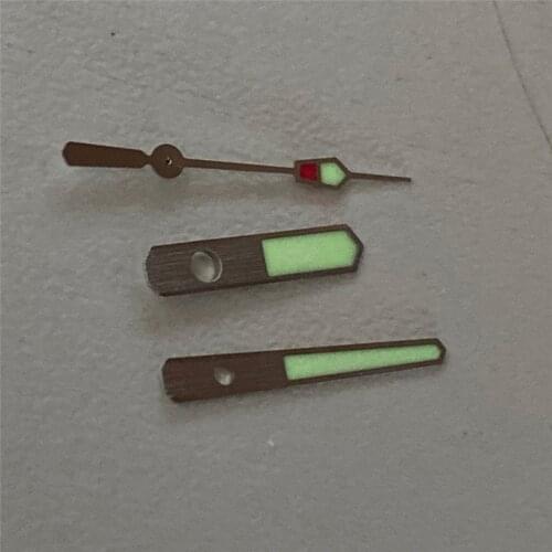 Green C3 Luminous hands Fit Japan NH35 NH36 Movement Watch Hands parts